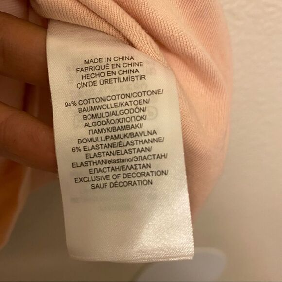 Ralph Lauren Jean blush pink cuffed sleeve scoop boat neck T-shirt Plus size 3X - Picture 5 of 8